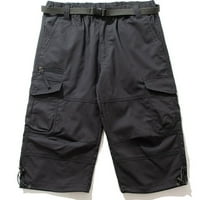 Homodles Muški povremeni teretni kratke hlače- Ležerne jedinice u boji tamno siva veličina 4xl