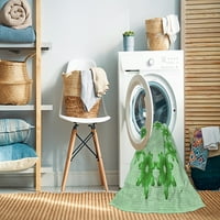 Ahgly Company Stroj za pranje u zatvorenom pravokutniku Prelazne lagane zelene prostirke, 7 '10'