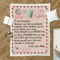 Bake za kuch kćer poklon slovom zagrljaj pokrivač za kćer sin poklon za kćer iz mame i tatu rođendan