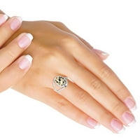 Sterling srebrna ženska nakita prirodni dalmatinski prsten