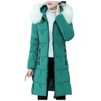 Zimske jakne za babysule za žene čišćenje žena zimski dugi rukav kaputinski kaput gornji kaput