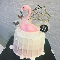 Slatka smola Flamingo ukras za vjenčanje zabave za kućnu stolu ukras za torte