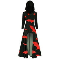 Apepal Gothic Odjeća Ženska haljina Halloween Carnival Cosplay party vintage hoodie crvena 3xl
