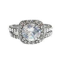 Cuoff prsten cirkonski dame poklon nakit djevojke vjenčani prstenovi srebrni 11