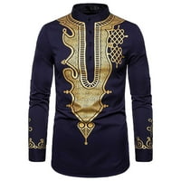 GATHRRGYP BLUGE BLUSES za muškarce ispod 5 dolara, muslimanske majice muslimanske majice sa dugim rukavima