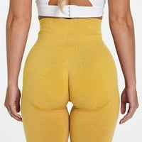 Hlače za ženske čišćenje Ženske fitnes hlače Čvrsto ugradnju na rastezanje hip-up joga hlače