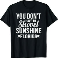 Smiješan poklon za odmor Florida Funny Snow Bird Beach Majica Crna X-velika