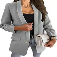 Paille dame šal vrat Slim Fit Business Jackets Elegantna ured Blazer Jednoj grupi Radna odjeća Blazers