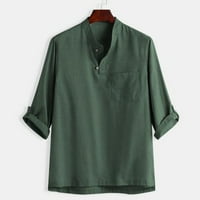Luiyenes Modni sa sedam stila i muške ljetne bluze pamučne muške bluze