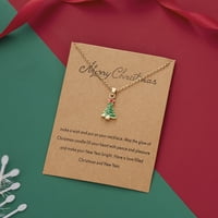 Dengmore ogrlice kreativni kapljivi ulje Santa snjegovića ogrlica za želju za slikanje nauljene nafte papira