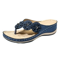 Ženske sandale cipele klinovi flip flops modne kopče sandale ljetne cipele za žene plavo 10