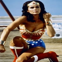 Wonder Woman Lynda Carter Crouching Action Poster