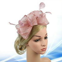 Rosarivae Gaze feather trake za glavu modna kosa Foto rekviziti za kosu za žene dame ružičaste