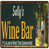 Sally's Vinski bar zeleni šik potpisao / la kod kuće Kuhinjski dekor Poklon 108240001168