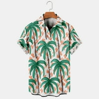 Kukoosong Muške majice kratkih rukava Ležerne prilike ljetni modni havajski stil kratki rukav Ležerne