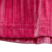 Prednjeg swwalk-a modna dukserica s dugim rukavima haljina i pantne setovi mrežice rub labav stop set jednorog ispisanog odmora odijelo ruža crvena
