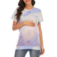 Kiplyki Baby Days Ušteda majčinstvo ženske žene The Džep za trudnoću The Majica Tie-Dye vrhova Bluza