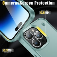 Dizajniran za iPhone Pro Case, sa skrivenim Kickstanom vojnom razredom Zaštita od kapi za prašinu Hybrid