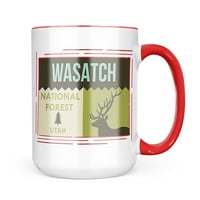 Neonblond National US Forest Wasatch Nacionalni šumski poklon za ljubitelje čaja za kavu
