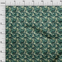 Onuone pamučne kambrične tealne zelene tkanine apstraktno šivanje materijala za ispis tkanine uz dvorište