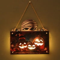 Halloween Svjetlosni natlan ploča viseći noćni fenjer bundeve duhova fenjera