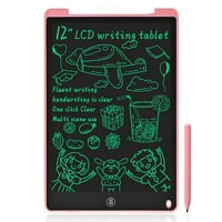 Pisanje jednobojnog zaslona za tablet sa crtežom ovlačinju za pisanje bilješki koje ostavljaju poruke za male dječake Djevojke i odrasle ružičaste