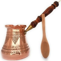 Bakar - - PCZ serija -THickest Solid bakrena i čekić turski grčki arapski lonac sa drvenom ručkom, štednjak,