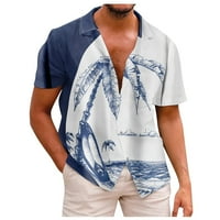 Fragarn pamuk Regular Fit Short rukav Ležerna havajska majica za muškarce