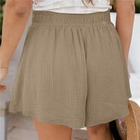 Ženske kratke hlače Ležerne ljetne elastične struke Comfy vučnica Plaža Kratke hlače Osnovna ženska