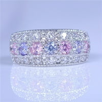 Yuehao prstenovi ženske vintage prekrasan dijamantski angažman vjenčani prsten za vjenčanje