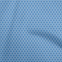 Onuone viskoza šifon srednje plave tkanine Quatrefoil haljina materijala od tkanine za ispis od dvorišta