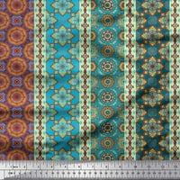 Tkanina od pamučne pametne patch patch trak, Ikat & Mandala Kaleidoskop tiskana zanata tkanina od dvorišta