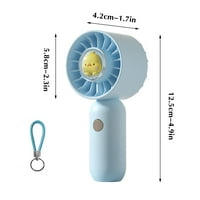 Ručni ventilator, ručni mini ventilator, prijenosni USB punjivi ventilator za punji džep, ventilator