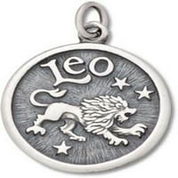 Sterling Silver 20 BO lanac Leo Lion velikodušni horoskopski simbol Privjesak ogrlica