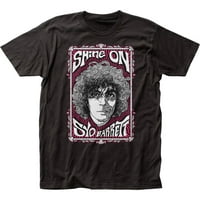 Muški Syd Barrett Swirly Portret Slim Fit Majica XXXXX-Velika crna