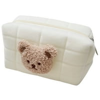 Torba za šminke crtani veliki kapacitet prijenosni slatki medvjed izvezena kozmetička torba za djevojčice