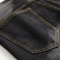 Zipper Elastic Slim Ležerne traper kratke hlače za reprodukciju WRIPPED muške hlače srednje dužine
