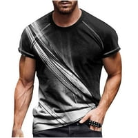 Muške 3D grafičke trake Trendy Novelty Graphic Cool Dizajn T majice za muške dječake Loose Regular Fit