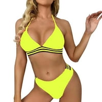 Zuwimk Womens kupaći kostimi, ženski visokokvalificirani bikini setovi visokih kupaćih odijela Dvije