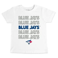Mladi maleni otvor bijeli Toronto Blue Jays Slojen majica