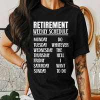 Majica za penziju Tebeni raspored, za odmor, za odmor, socijalni osiguranje Tee, smiješni 50. rođendanski