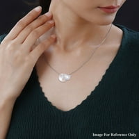 Trgovina LC baroque Pearl Moissite Sterling Srebrna rodirana ogrlica za žene Nakit Pokloni veličine