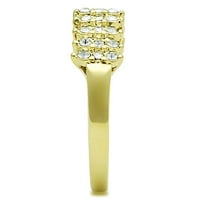 Ženski zlatni prsten 316L nehrđajući čelik Anillo Color Oro para mujer ninas acero inoksidljiv sa gornjim