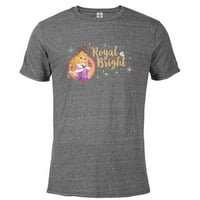 Disney Princess Rapunzel Kraljevski i svijetli standard za odmor - Pomiješana majica s kratkim rukavima