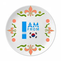 Am iz Južne Koreje Art Deco modna cvijeća keramika ploča ploča za večeru jelo za večeru