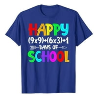 Feternal Happy 100. dan školskih dana školskog učitelja Student Modni podudaranje kratka majica MENS