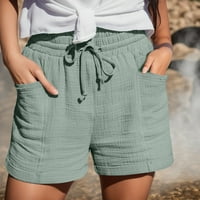 Durtebeua Hlače znojenja Ženske kratke kratke hlače od elastične struke