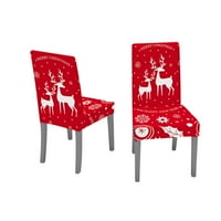 Fnohy soba Clearnce božićna stolica pokriva digitalni tisak Božićne ukrašavanje