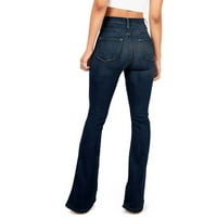SPEMEM ženski džep visokih struka širok traperice za mršave mršave pantalone