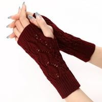 Univerzalne zimske rukavice bez prstiju debelo meko pleteno toplo dizajn protiv klizanja za Božić Day
